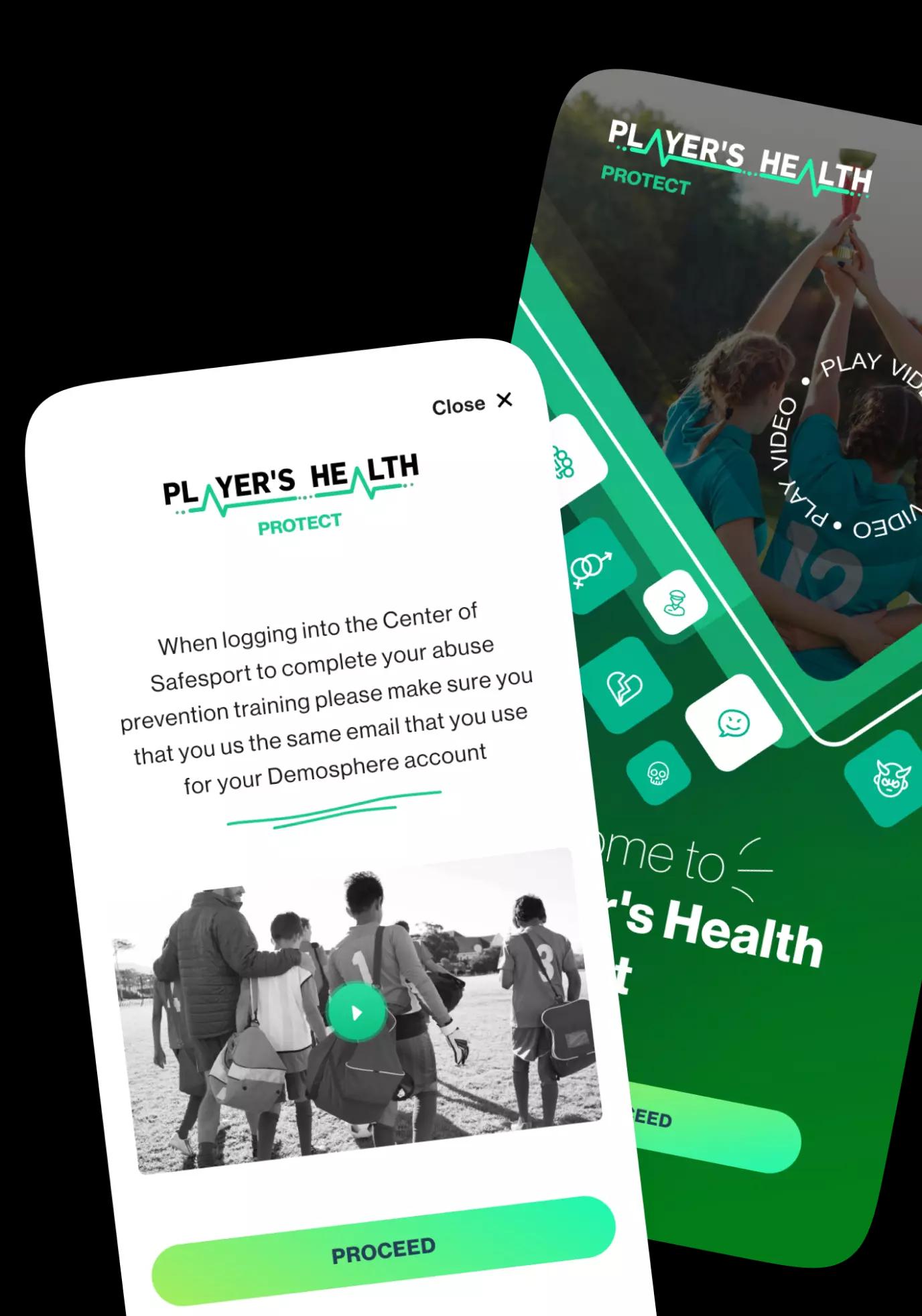 Player's Health Protect_project_mainpage